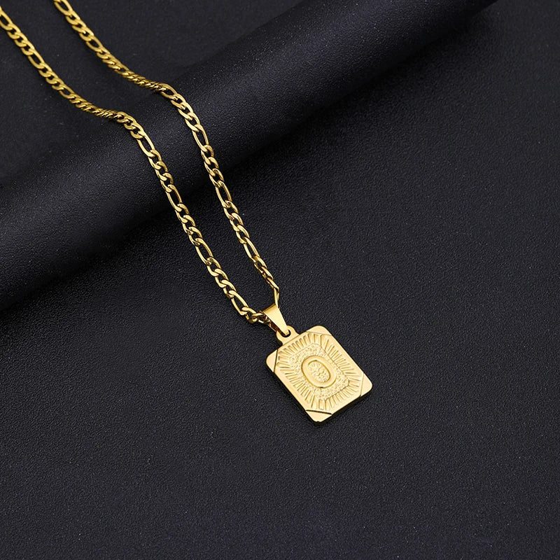 Initial Letter Tarot Necklace