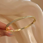 Twisted Crystal Bangle
