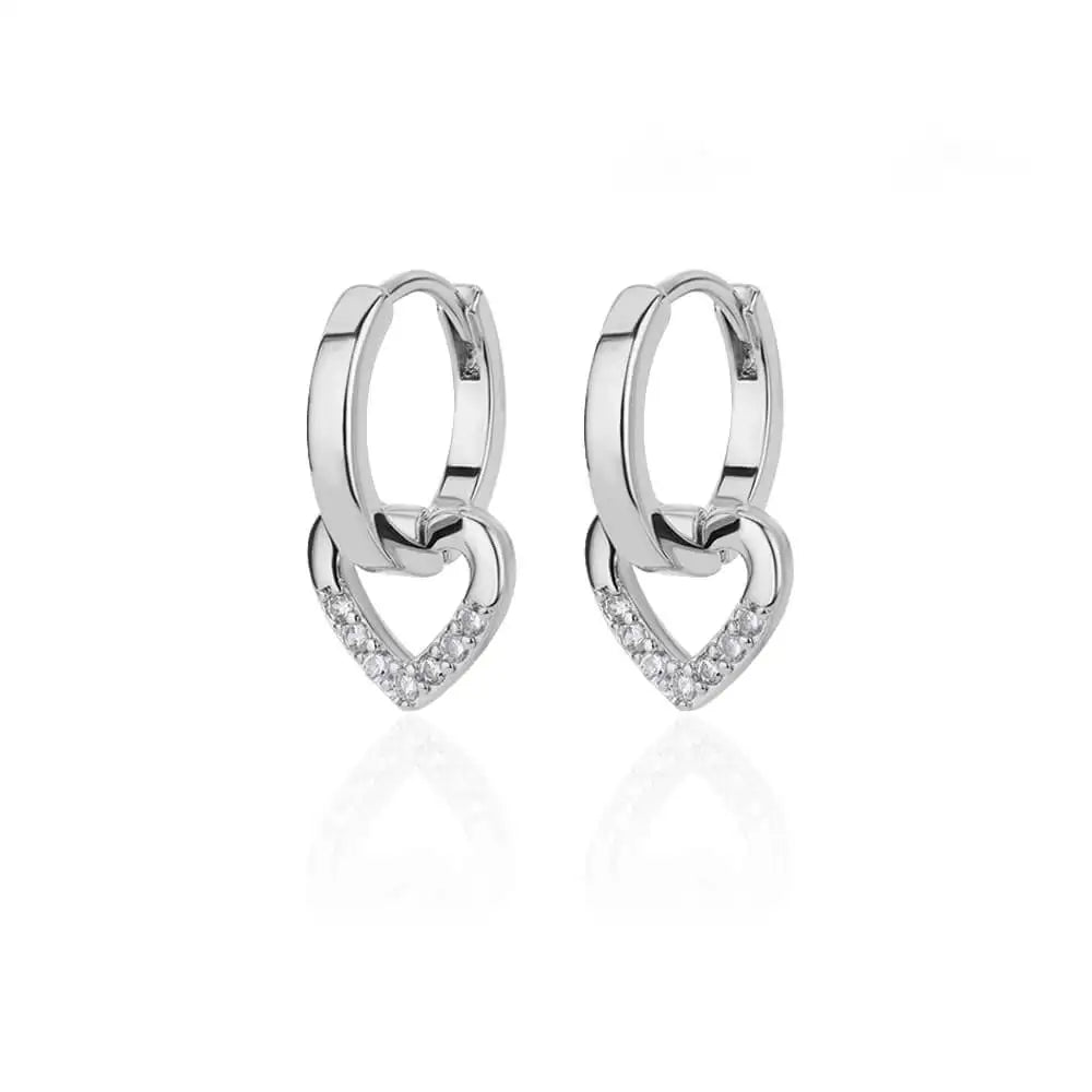 Round Heart Earrings