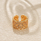 18k Inlaid Sparkle Ring