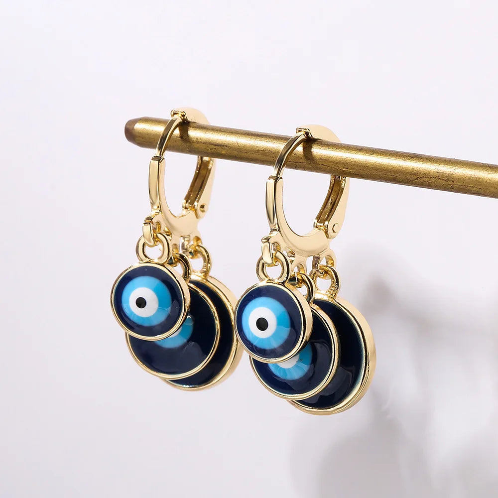 Evil Eye Charm Earrings