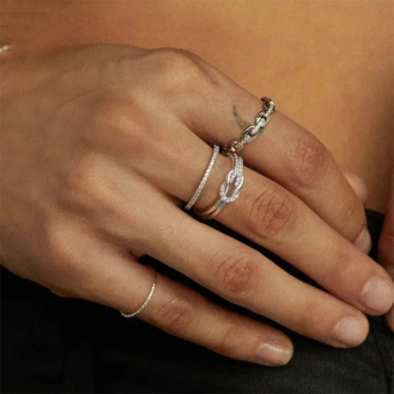 The Love Knot Crystal Ring