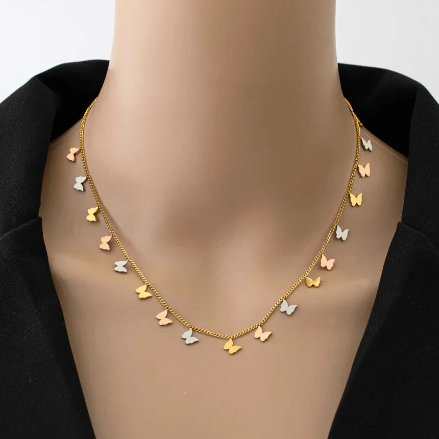 Dainty Butterfly Choker