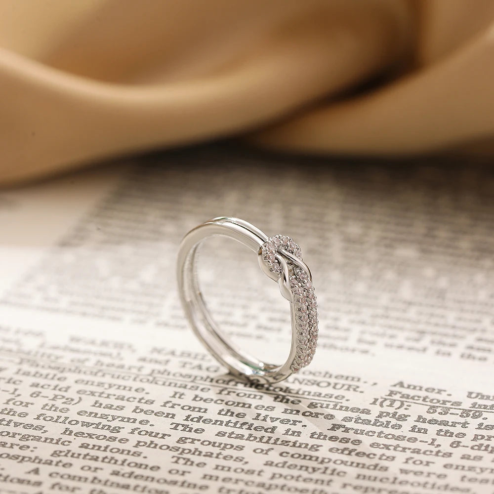 The Love Knot Crystal Ring