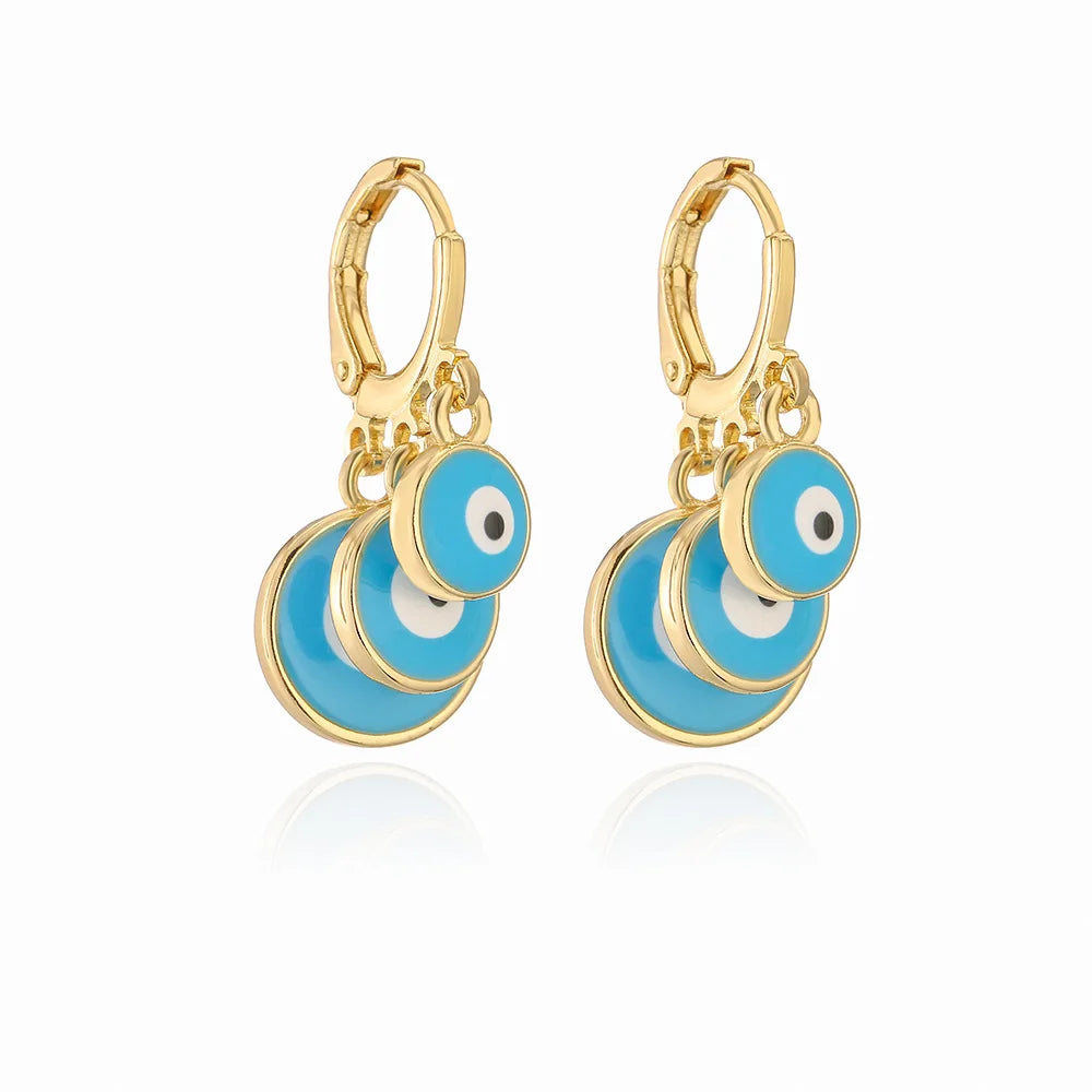 Evil Eye Charm Earrings