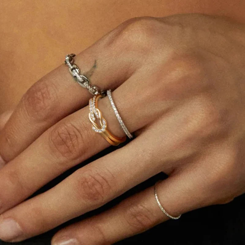 The Love Knot Crystal Ring